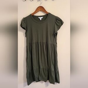 Time and Tru Olive Green Dress